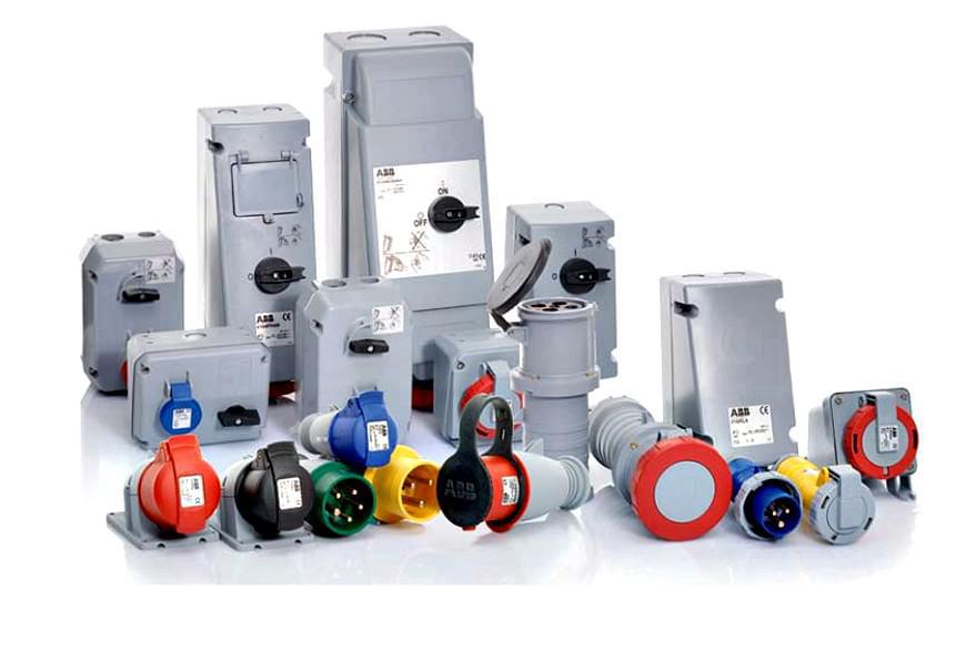 Вилка ABB ICAT наст. 16A 2P+E IP44  216-BS6  2CMA193290R1000   216BS6