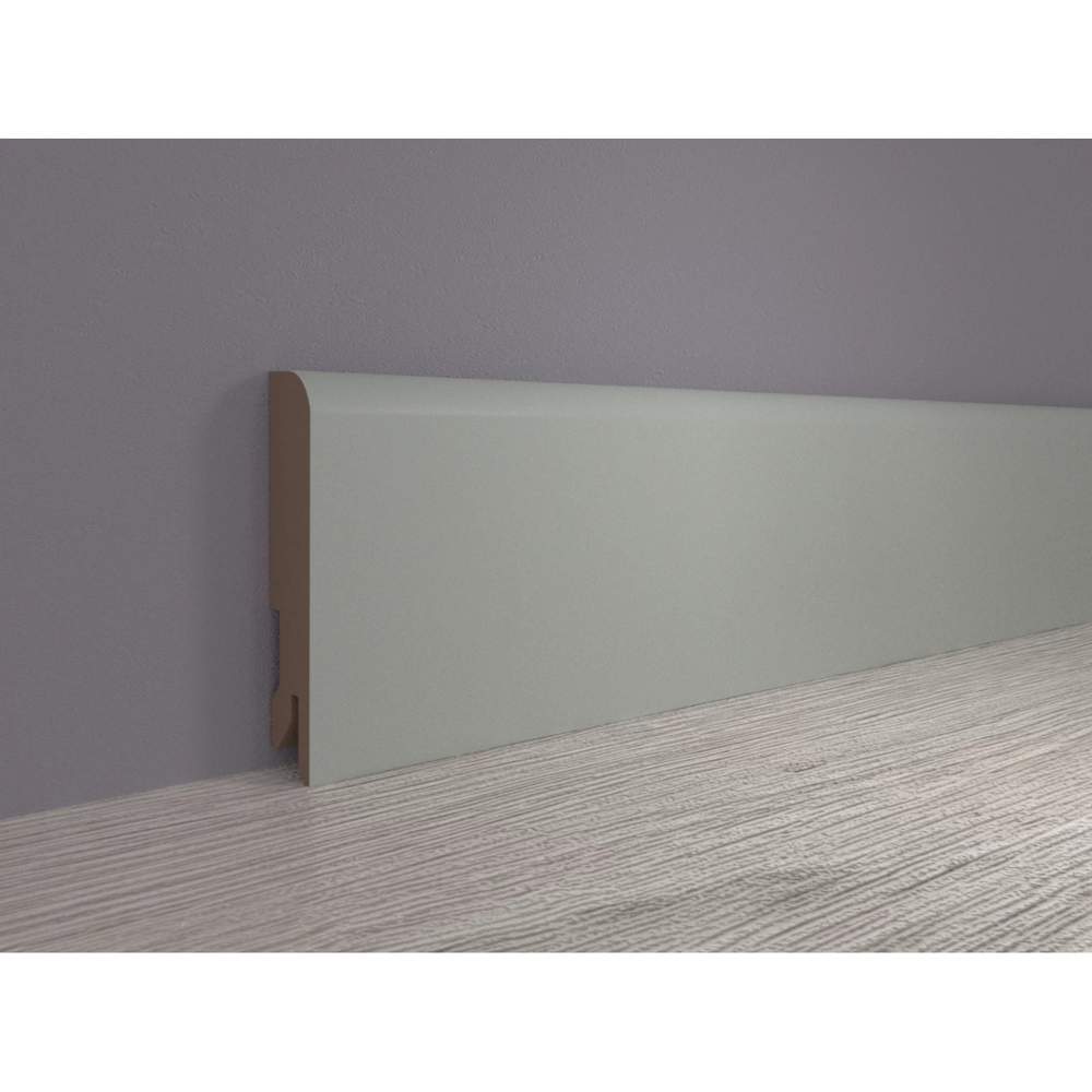 Плинтус МДФ ламинированный, Пл 80МДФ.2400.24062 айс грей