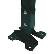 Фланец из 2-х оснований для столба зеленый RAL 6005