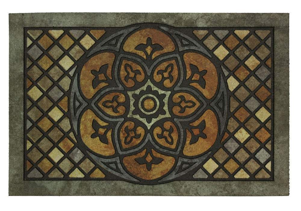 Коврик придверный Апачи  58.5х89  Wood Medallion (Лесная роза)