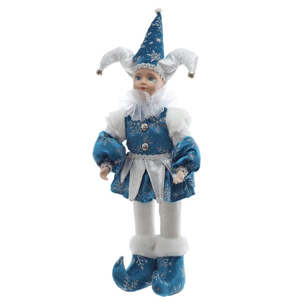 REMECO COLLECTION Игрушка набивная 822861 Клоун (музыка,движение) синий/серебро 19х12х52см 