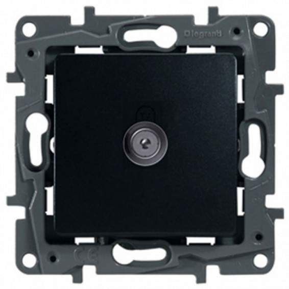 Розетка Etika TV оконечная антрацит  672665