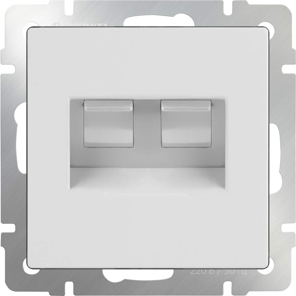 Розетка  Frame ТЛФ/комп  RJ-11/RJ-45 белая WL05-RJ11-45-white