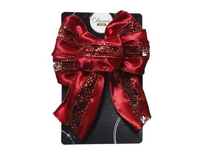 KAEMINGK Бант Теплый блик красный 11х15см 445306-1 