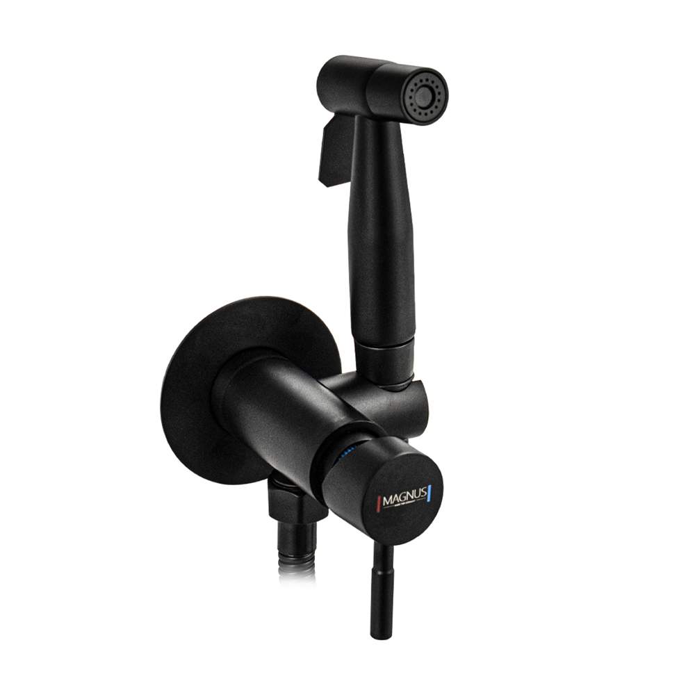 Смеситель Magnus  2076  с гигиен.лейкой,встраев.нерж/ст, Черный
