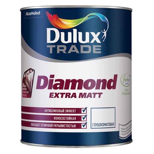 Краска Dulux / Luxium Diamond Extra Matt  глубокоматовая BW 1л  5717335