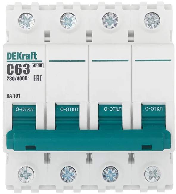 Авт.выкл. 4п ВА-101 С 63А  4,5kA   11096DEK