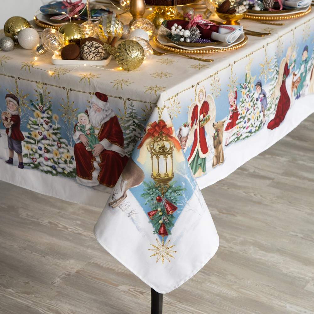 ЭТЕЛЬ Cristmas time Скатерть 150х220см +салфетки 40х40 12шт 100% хлопок 4496663