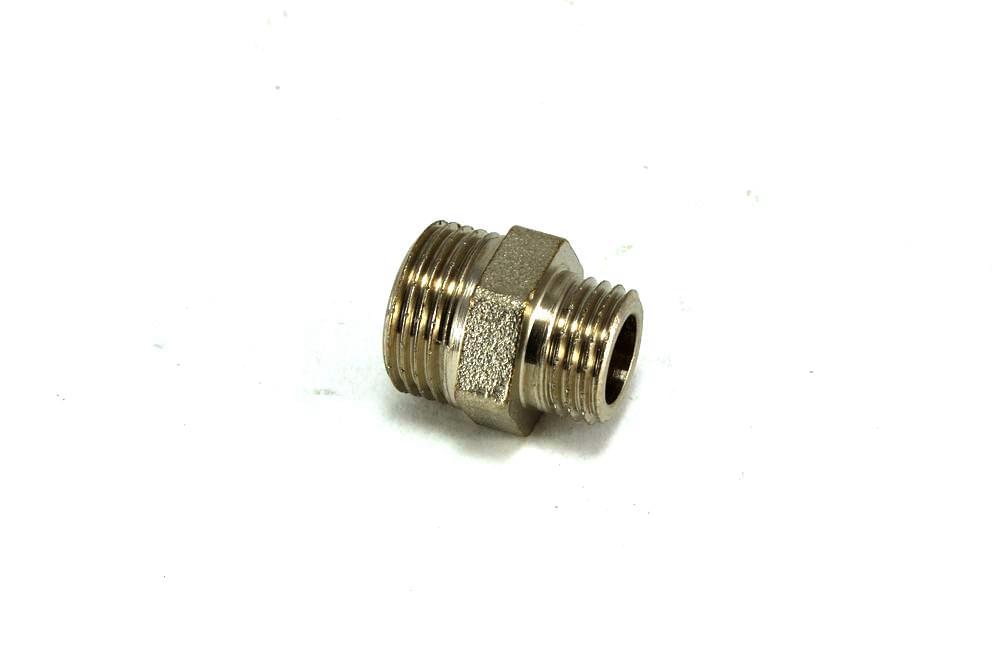 Ниппель перех. 3/8" х 1/4"  хром  VT