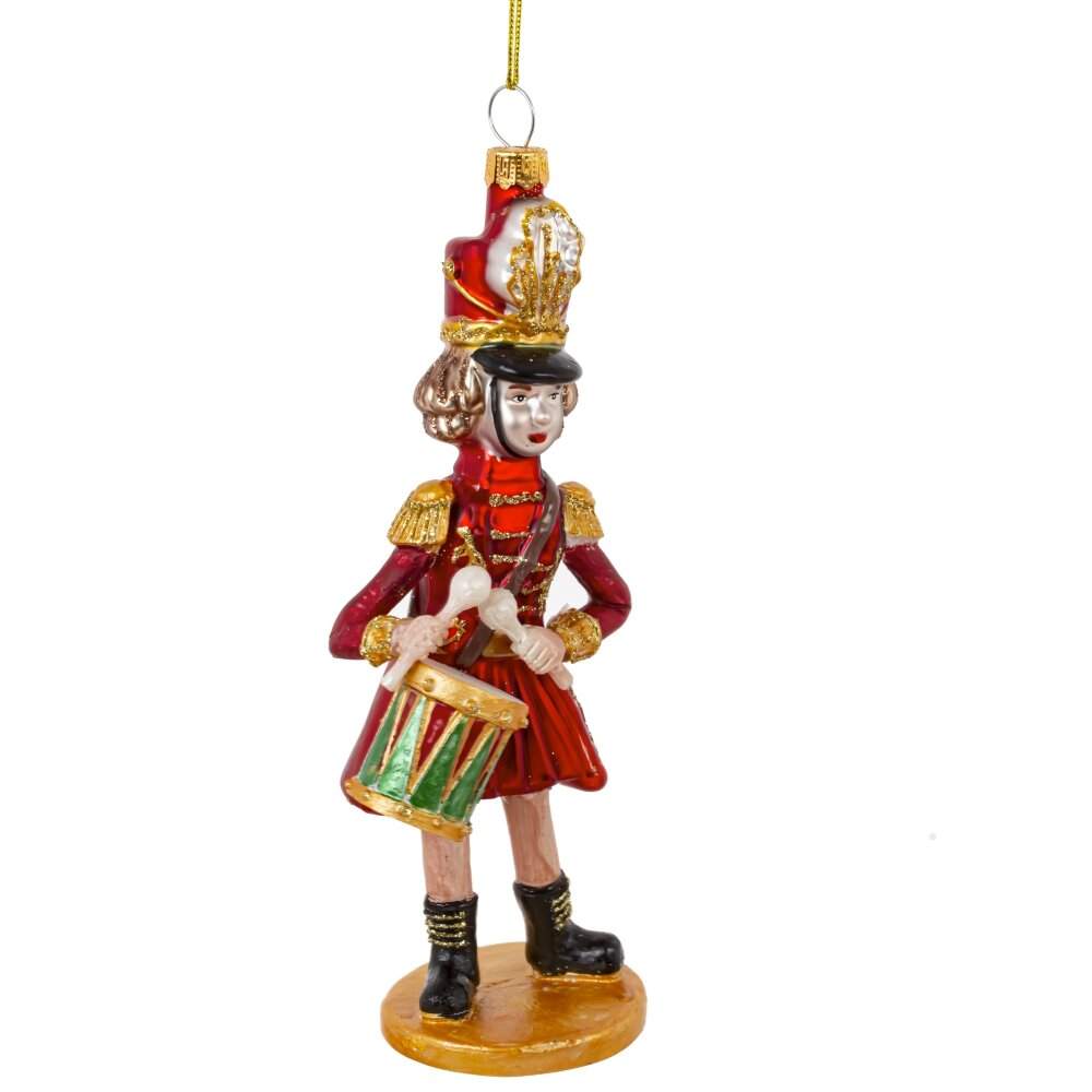 REMECO COLLECTION Игрушка елочная 813802 Девочка-гусар 6х5х17,5см (стекло)  