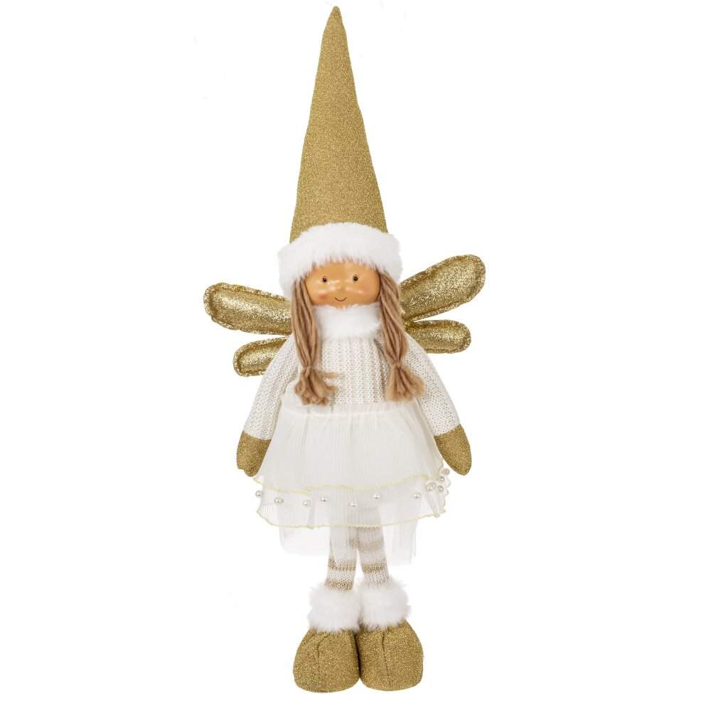 REMECO COLLECTION Игрушка набивная 822416 Ангел крем/золото 21х9х52см