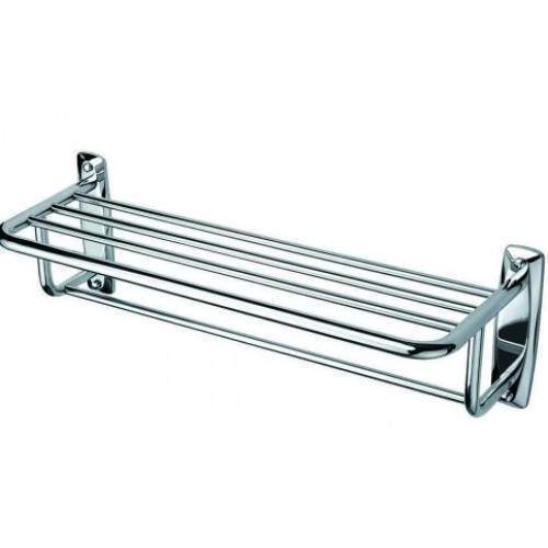 Полка д/полотенца с опорой двойная мод-прем. нерж 5660
