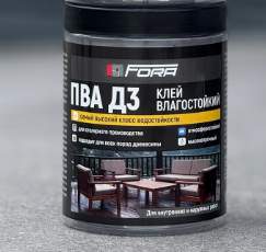 Клей ПВА D3 влагостойкий Fora 0.5кг