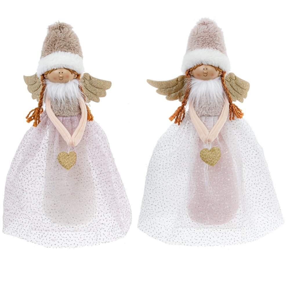 REMECO COLLECTION Игрушка набивная 808523 Фея розовый/золото 12х12х53см 