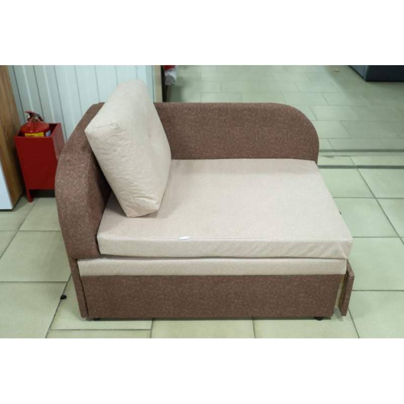 Диван Оникс 3 МД левый угол Simple 02 беж/Simple 09 корич.