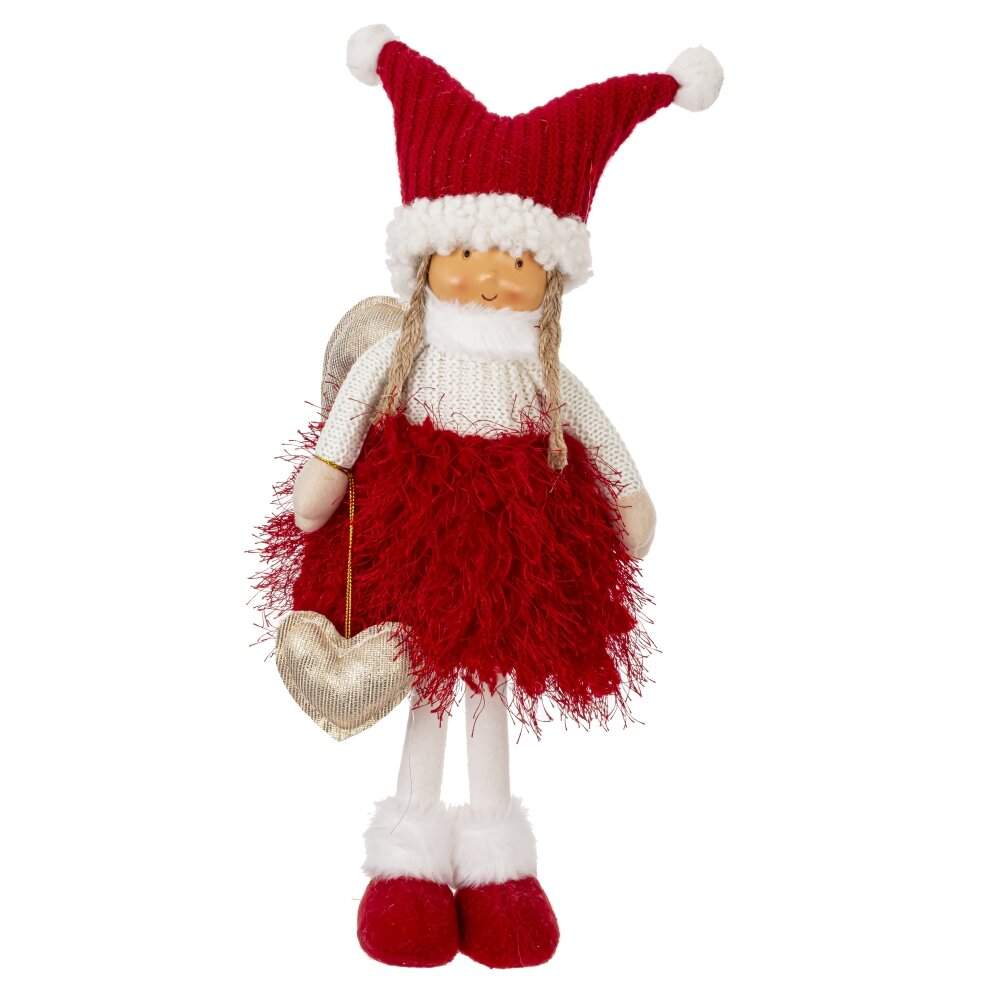 REMECO COLLECTION Игрушка набивная 822425 Ангел красный/золото 14х7х39см