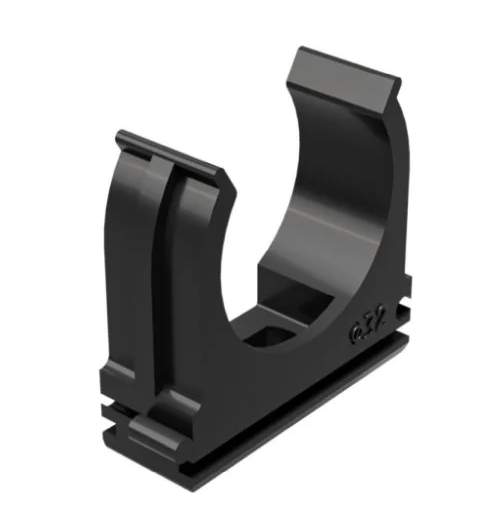 Держатель с защелкой, d40мм черный 