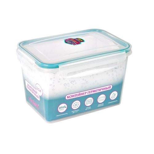 VIOLET Контейнер 093210 д/СВЧ 2100мл герметичный 190х130х115мм