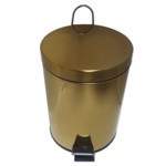 Ведро круглое   5л с пед. нерж. сталь  золото 105-G