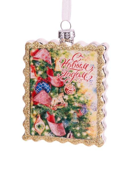 ФЕНИКС ПРЕЗЕНТ Игрушка елочная Марка 87227 2х6,9х9,3см (стекло)  