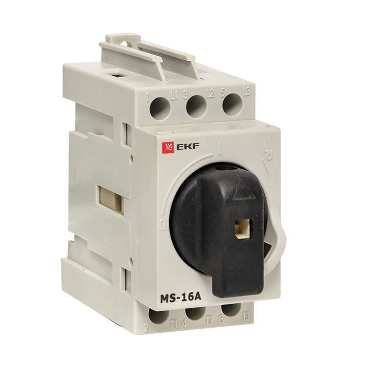 Рубильник EKF 3п MS-16A на DIN-рейку ms-16d  348375