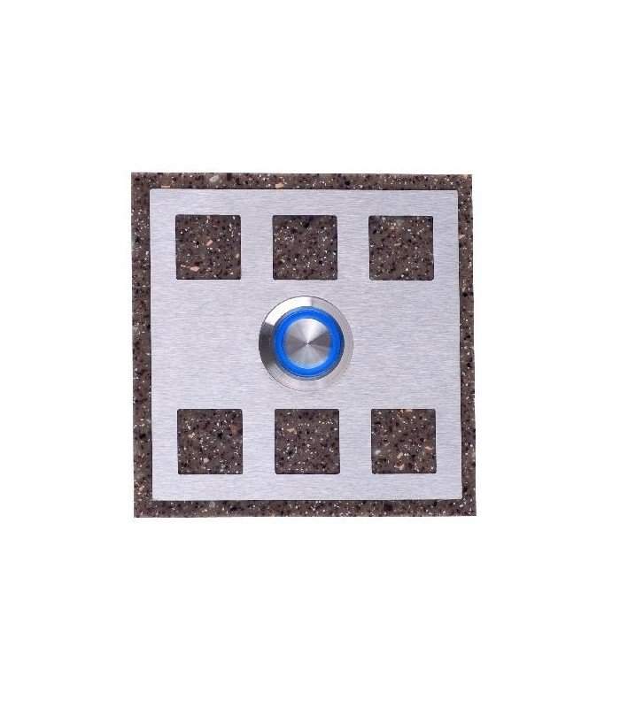 Кнопка звонка декор. квадр.  PDК 251