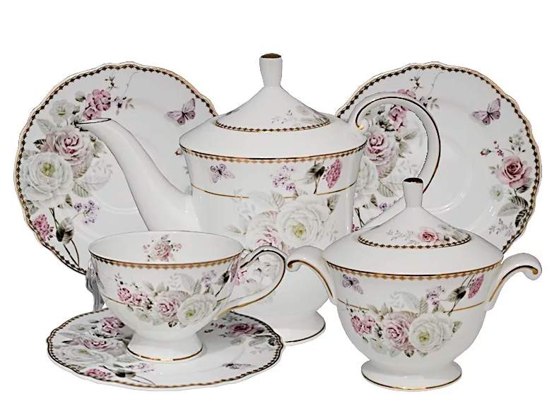 LENARDI Сервиз чайный 108-217 Пионы 16пр/6перс 200мл