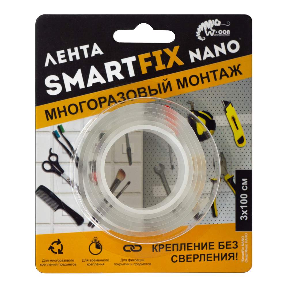 Лента SMN3010T многоразового монтажа 3х100см 16362 / 138792