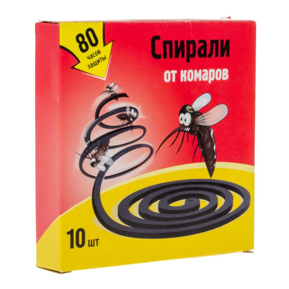 SPIR60E  Спирали от комаров 10шт./ черные/  24931