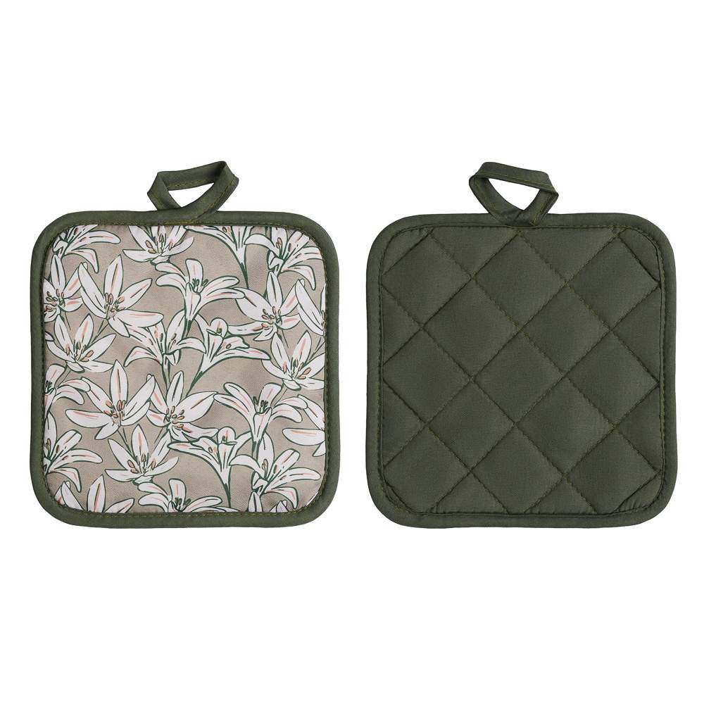 PROVANCE Прихватка 493-004 Эвкалипт 100% полиэстер 17х17см зеленый