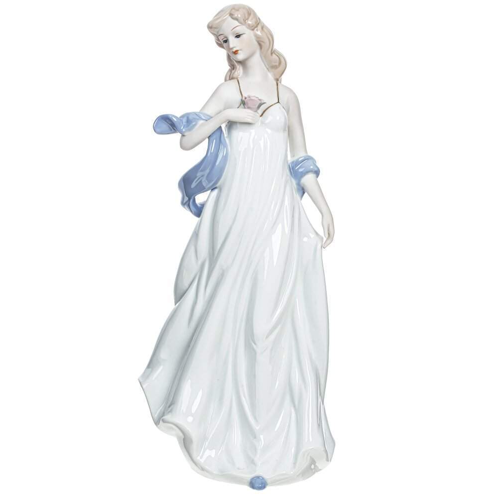 REMECO COLLECTION Статуэтка 773268 Девушка с цветком фарфор L14,5 W10 H31см