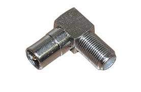 Переходник F-TV гнездо-штекер угловой 05-4311-4  