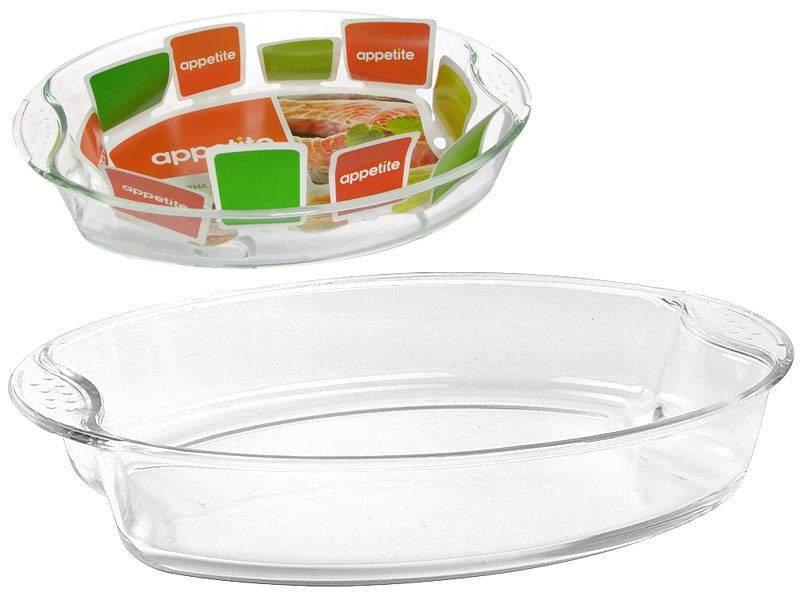 TM APPETITE Форма PLH10 д/запекания овальная 2950мл с ручками 35х24см h6см 