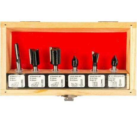 Фрезы по дереву 6мм  6шт. F00756/36566