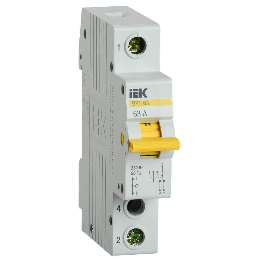 Выключатель-разъединитель трехпозиц. 1п ВРТ-63 63А IEK MPR10-1-063  1241870