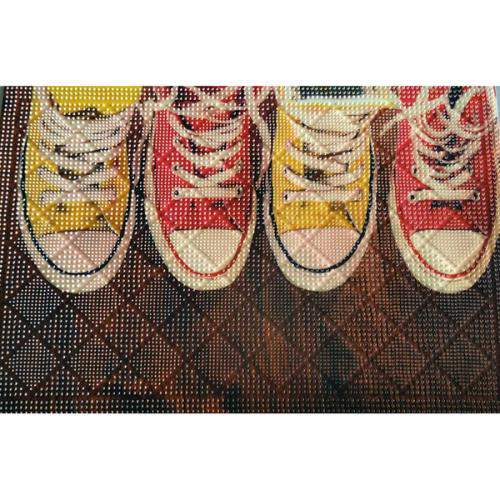 Коврик придверный универсальный 40х60  "Кеды"