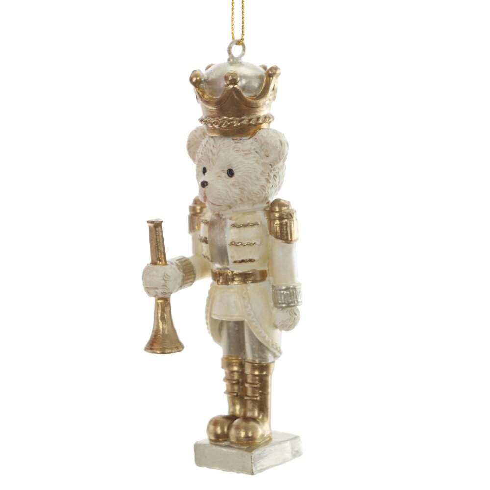 REMECO COLLECTION Украшение 823013 подвесное Медвежонок золото 3х3х10,5см (полимер) 
