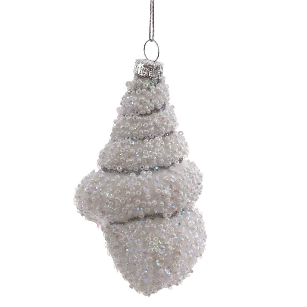 REMECO COLLECTION Игрушка елочная 813081 Ракушка 7х6х12см (стекло)  