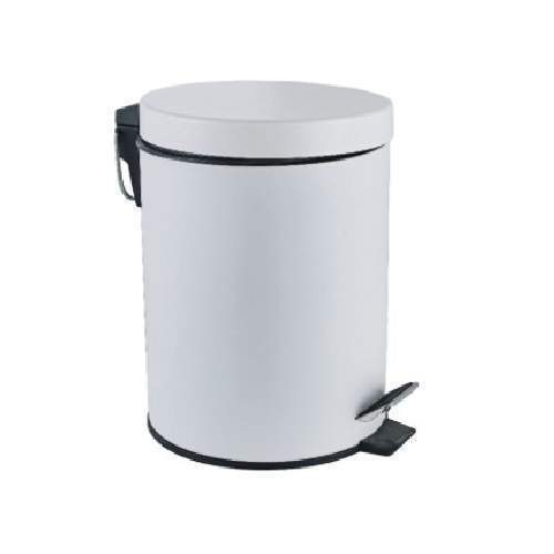 Ведро д/мусора Potato P412-7* круглое белое 5л
