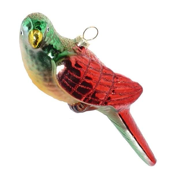 REMECO COLLECTION Игрушка елочная 719811 Попугай 4,5х5х16см (стекло) 