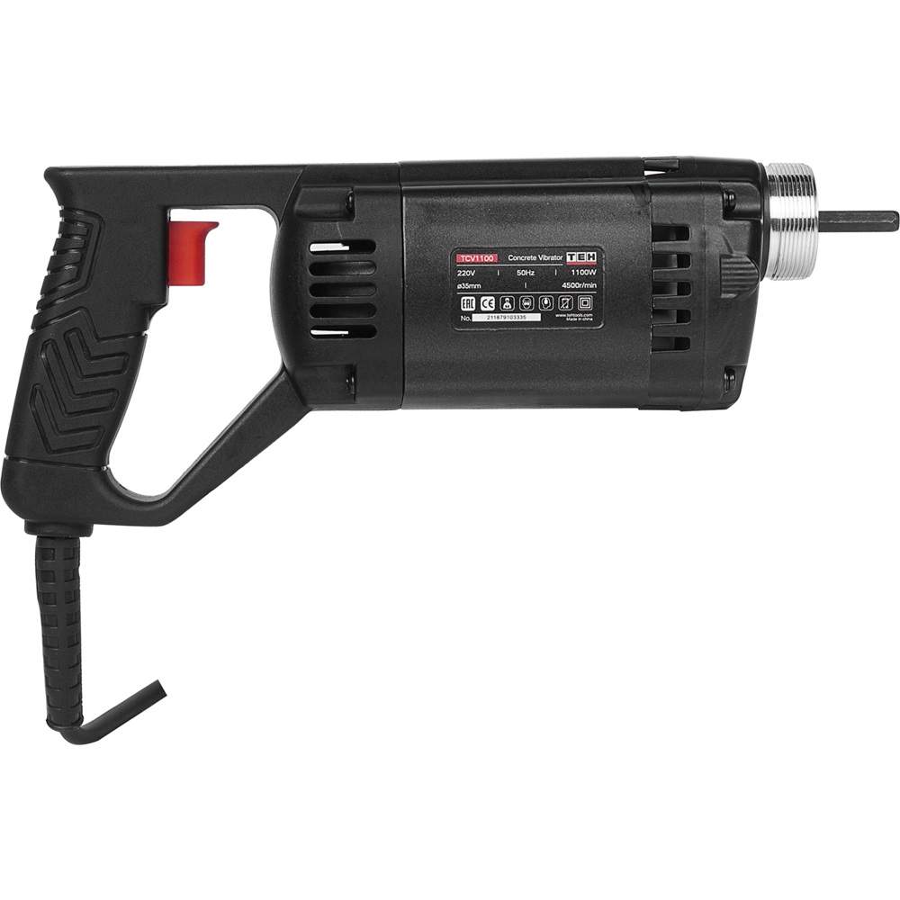 Вибратор д/бетона TEH TCV1100 + виброшланг 1,5м в отд.уп.