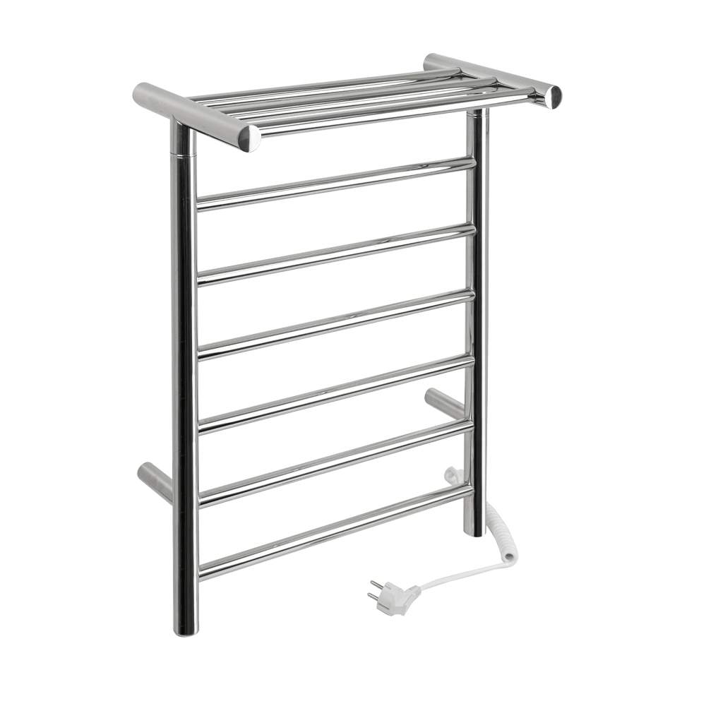 Полотенцесушитель BRIMIX  Хром КЛАССИК ПРЕМИУМ ПРЯМОЙ 680х500х235 с полкой на 6 перекл 09017