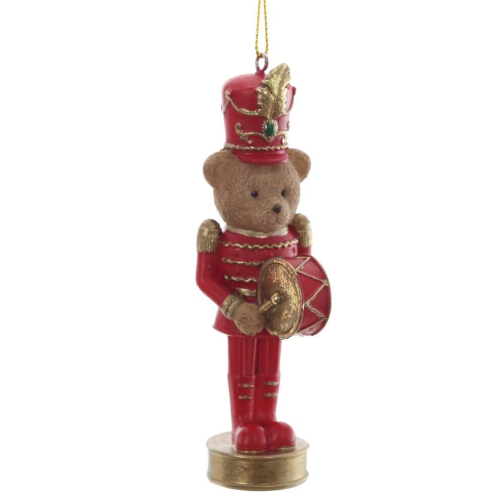 REMECO COLLECTION Украшение 823014 подвесное Медвежонок красный 3х4,5х11см (полимер) 
