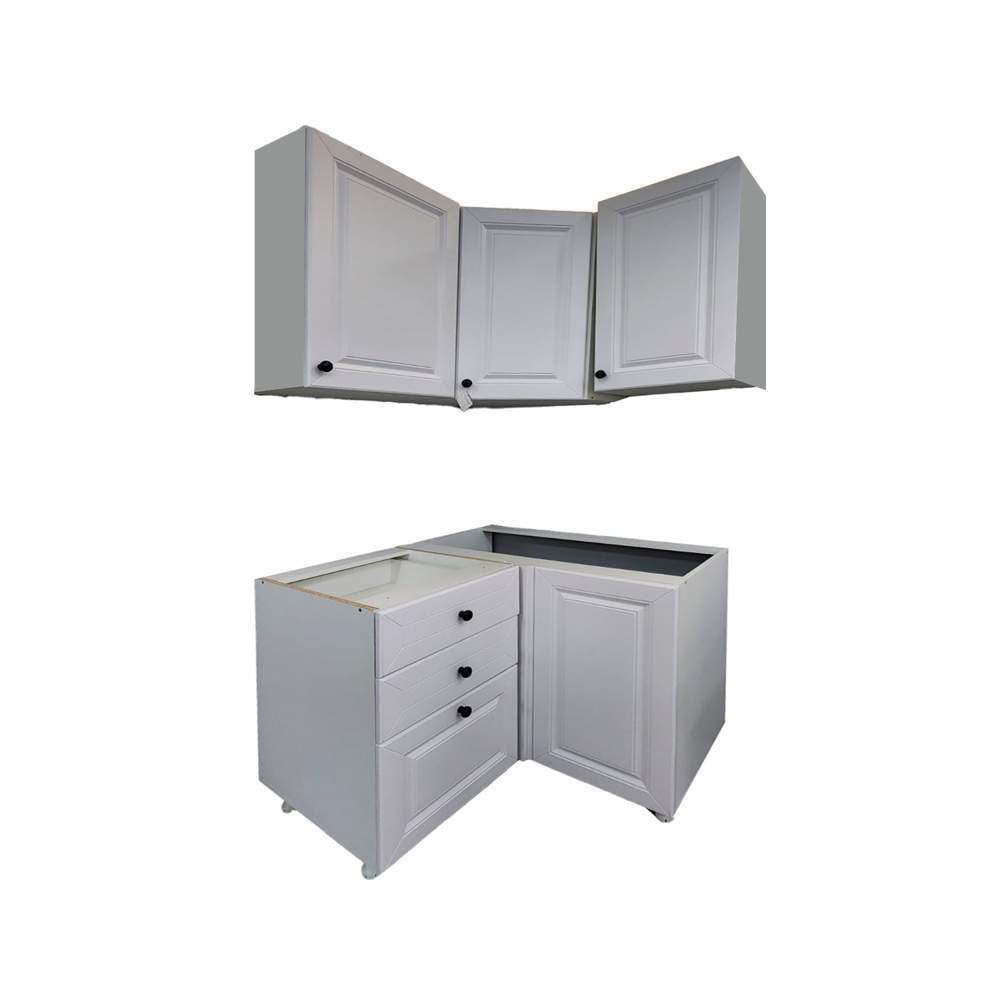 Набор кухонной мебели Вена 1,0х1,10м МДФ Акация белый