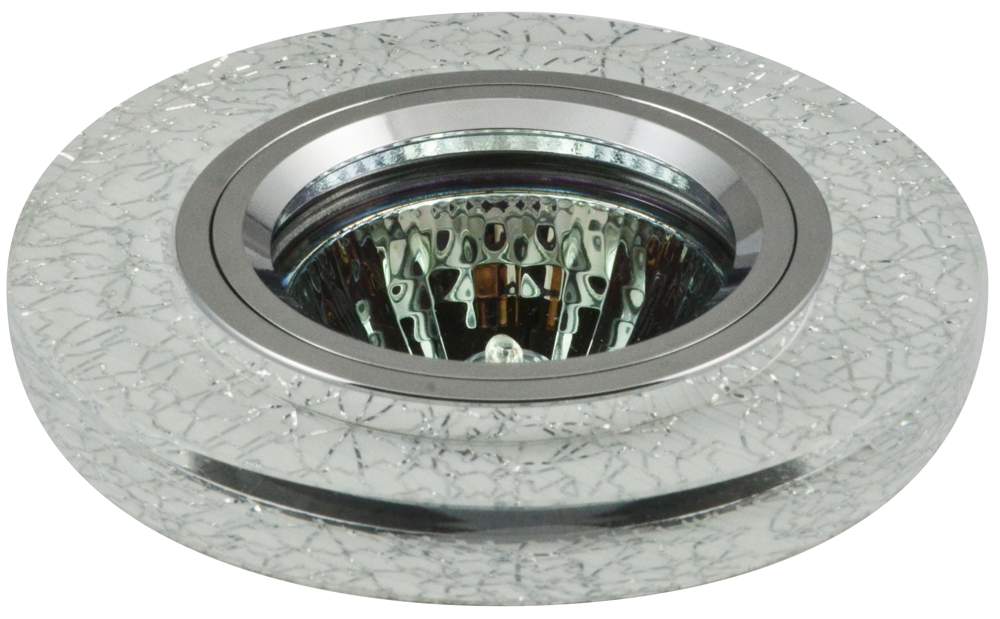 Светильник галогенный FT 770 WH MR 16  хром/белый+серебро