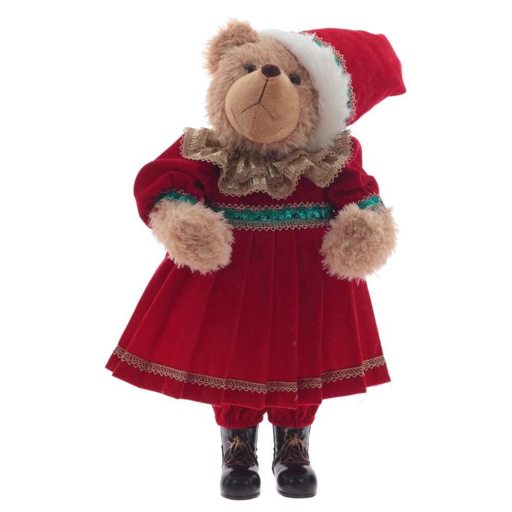 REMECO COLLECTION Игрушка набивная 812833 Медведь красный 35х23х51см 