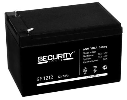 Аккумулятор Security Force  12v  12Аh  SF 1212