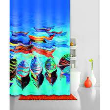 Штора д/ванной IDDIS 180*200см Boats Blue полиэст. 560P18Ri11