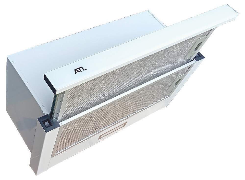 Кухонный воздухоочиститель ATL 1002 T 60 см white  1030 м3/ч