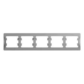 Рамка SE Glossa  Алюмин. 5-м  горизонт. GSL000305